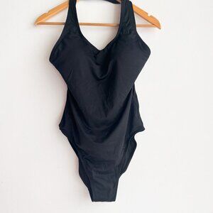 Andie Swim Black Low Back Classic Swimsuit LT